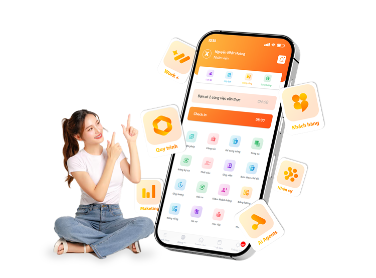 Minh họa ứng dụng quản lý ca làm